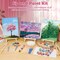 8x10 Inch Canvas & Easel Set – 12-Piece Bulk Art Kit with Mini Acrylic Paints, Brushes, Easel Stand, and Paint Trays – Sip & Paint Kit for Adults, Kids, Couples, Date Night, and Art Party Activities